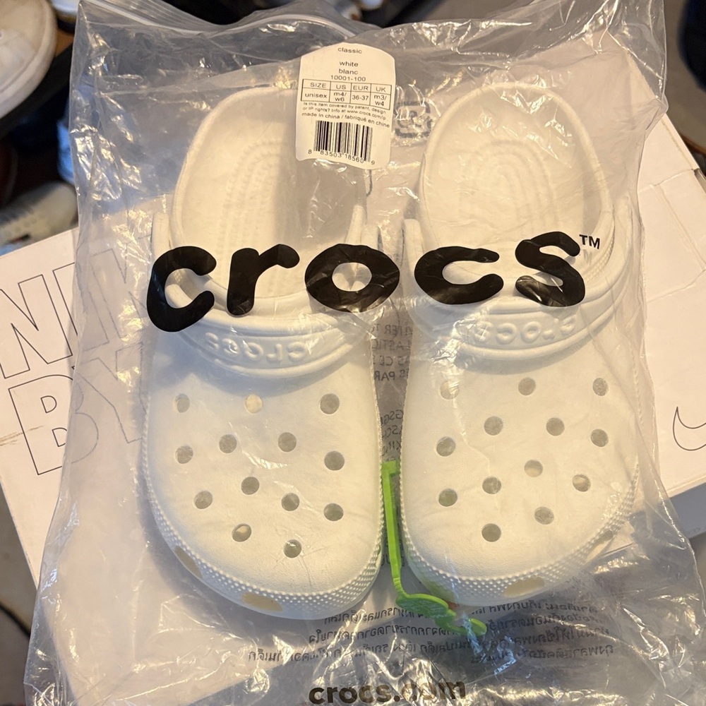 CROCS Kids White Sandals